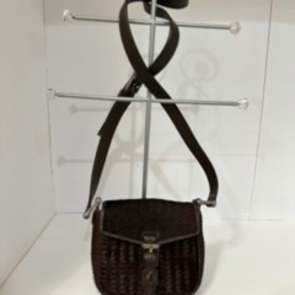 Brown Cole Haan Essential Mini Crossbody Fur Like